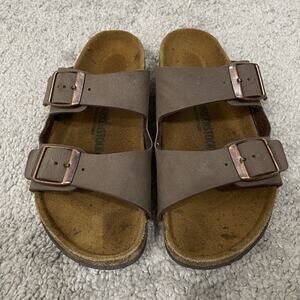 Birkenstock Arizona Kids Mocha Birkibuc Size 31 US C13 Narrow Width